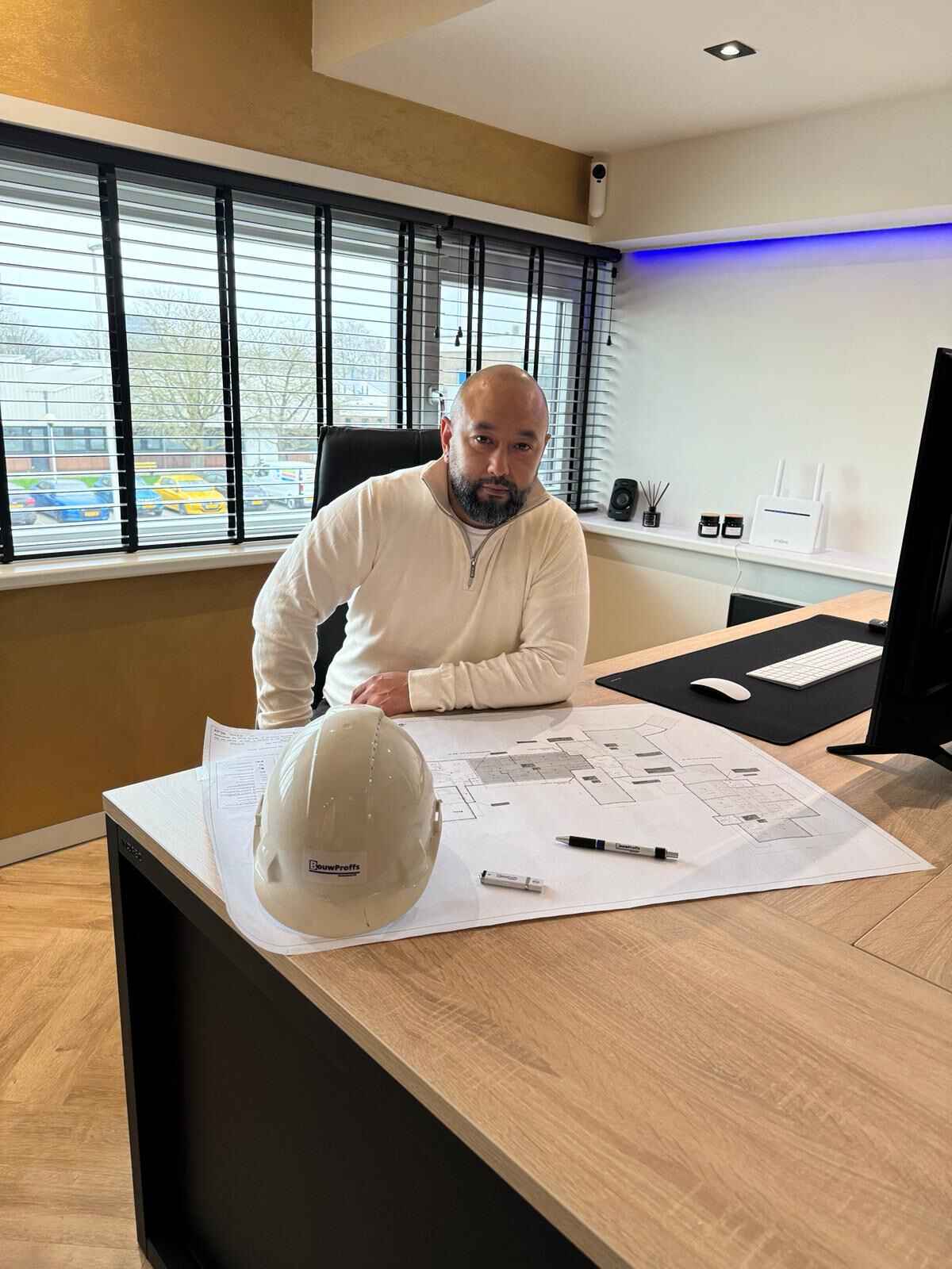 owner sitting in the room